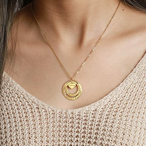 Grandma Necklace Birthstone, Grandkids Names Necklace, Nana Jewelry